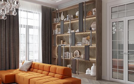 Заказать кухню Шкаф Дивизо + Альба Маркетри в Новокузнецк