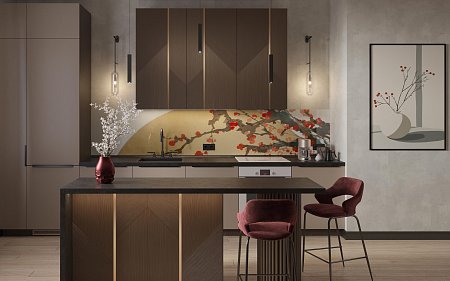 Заказать кухню Кухонный гарнитур Альба Рубчик в Новокузнецк